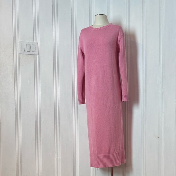 Zara Dresses & Skirts - ZARA Soft Pink Cotton Knit Maxi Dress – Effortless Spring Staple (Size S)